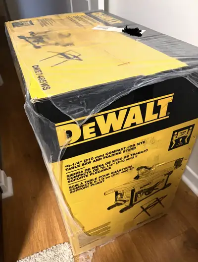 DEWALT 8-1/4-in Compact Jobsite Table Saw with Stand + Blade NEW, View more