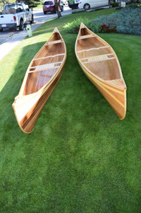 2 Cedar Strip Canoes
