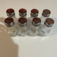 Glass Seasoning Containers Salt and Pepper Shakers Set 