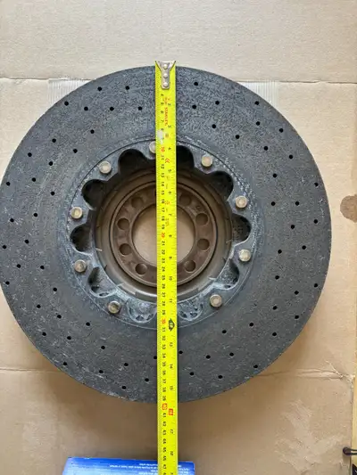 Selling a used Brembo Carbon Ceramic brake rotor. This brake rotor was used on the Ferrari F430 chal...