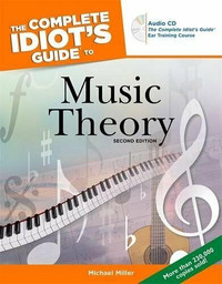 Complete Idiot's Guide to Music Theory-Book +  & CD-New/sealed
