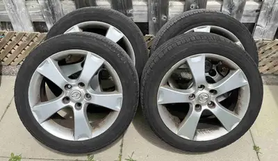 Yokohama AVID S34D Tires on Mazda 3 rims. P205/50R17. Bought them in April 2022. They came off every...
