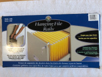 Hanging file rails for file cabinet $15, New in box
