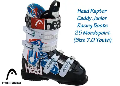 Head Raptor Caddy Junior Racing Ski Boots ~ 25 mondopoint, View more
