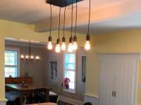 Light fixture - ceiling - multiple Edison Bulbs
