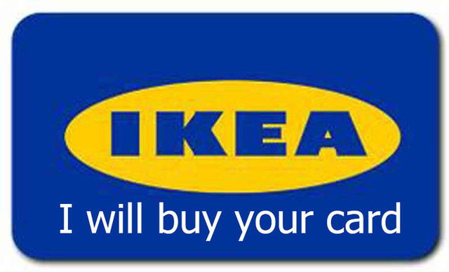 Ikea Gift Cards or Store Credit in Other in City of Toronto