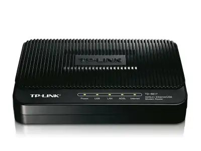 I have a TP-Link TD-8817 ADSL2+ Ethernet/USB Modem Router for sale. This is in excellent condition a...
