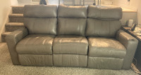 FREE Leather Manual Reclining Sofa