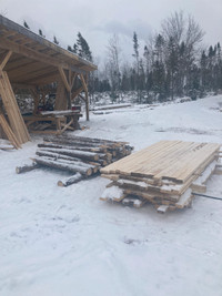Spruce Fence posts and Rough Lumber for sale