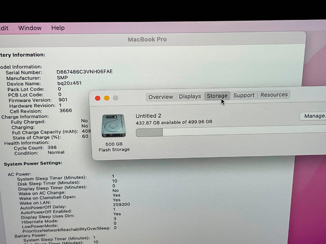 Macbook Pro 13” 2017 / RETINA DISPLAY / 16 GB + 512 GB SSD in Laptops in Vancouver - Image 4