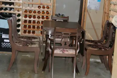 Duncan Phyfe Drop Leaf Table made by Bogdon & Gross, View more