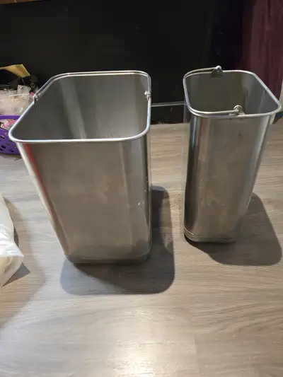 Heavy duty stainleas steel buckets, View more