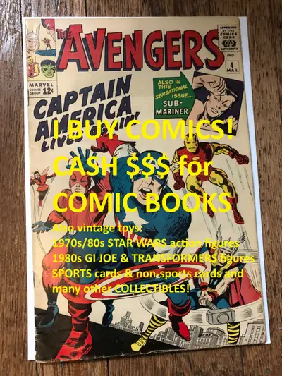 WANTED I buy COMICS ! BUYING COMIC BOOKS FOR CASH . Comic Buyer!, View more