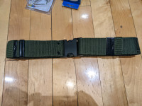 Military style web waist belt