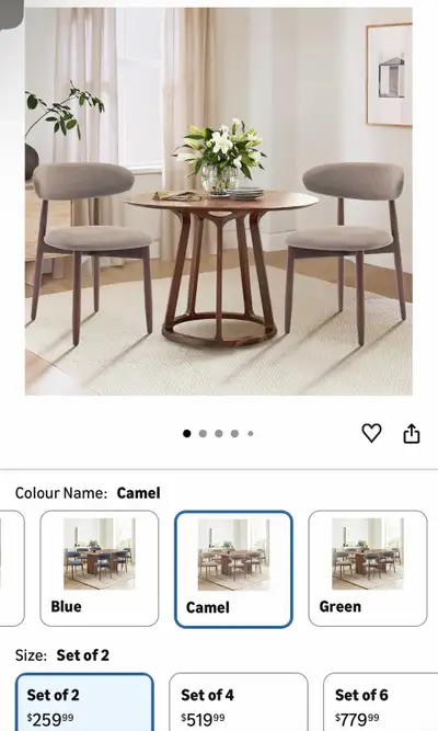 PRICE DROP! - Beautiful wooden dining chairs (set of 2) BNIB, View more