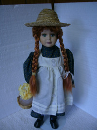 Anne of Green  Gables 17 Inch Porcelain Collector Doll