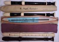 4 x Recorders Plastic Flute Music Instruments