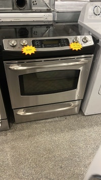 GE Flat Top 31” Slide-in Convection Stove-30-Day Warranty Kitchener / Waterloo Kitchener Area Preview