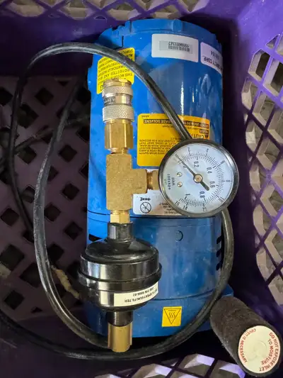Fresh air compressor brand new-never used. $100.00- ph 403-660-4721– phone calls only.