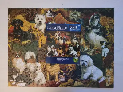 Casse-tête 550 Mcx. - Chiens Et Chats Sur Des Coussins Complet J'ai d'autres casse-têtes à vendre al...
