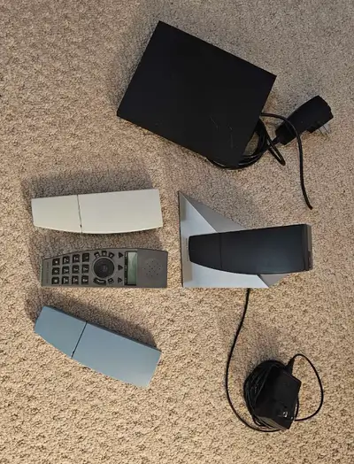 Bang & Olufsen Beocom 1 Phone set including 4 handsets with newer batteries, 4 bases, 1 central unit...