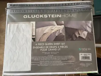 Gluckenstein Home 4 Piece Queen Sheet Set (White), View more