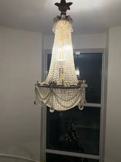 Moving Sale (Crystal Chandelier ), View more