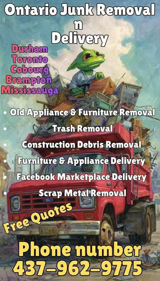 Junk removal Furniture & Appliance delivery64750347070211120