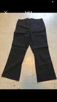 New Reitmans size 18 Petite dressy stretchy pants Grey