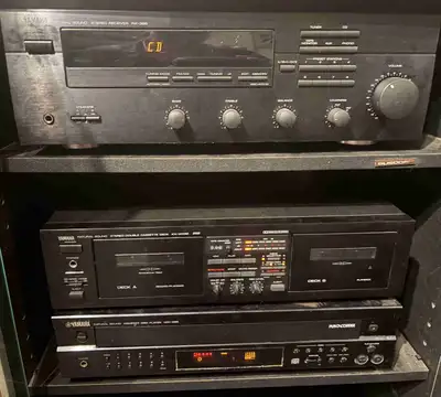 Yamaha Home Stereo; receiver, CD, cassette and speakers, View more