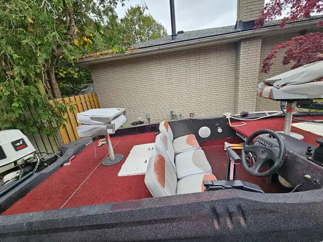 16ft Fibretron w/ 60hp Johnson in Powerboats & Motorboats in Guelph - Image 5