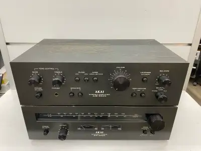 Akai AM-2200 Stereo Amplifier and AT-2200 Tuner, View more