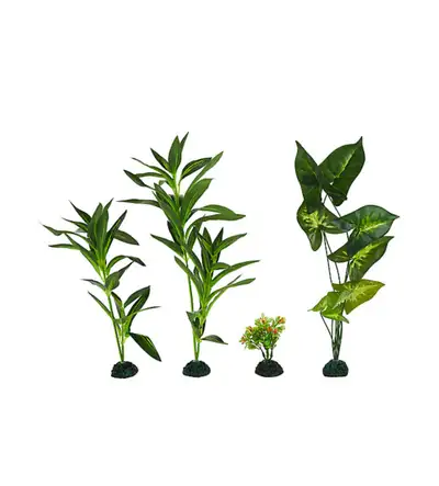 4”- 15” Various sized artificial  aquarium plants, View more