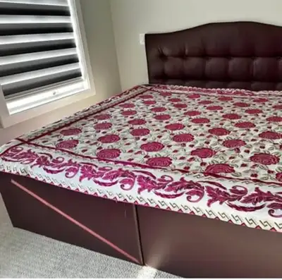 King size bed frame and matress, View more