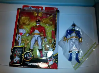 $60 Power Rangers Megaforce Armored Ultra Mode Red & Blue 7 inch, View more