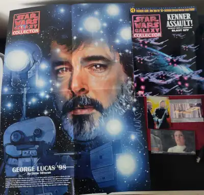 1998 STAR WARS GALAXY Magazine #1 complete with cards,poster, View more
