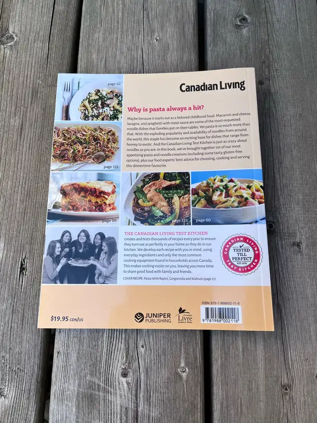 Canadian Living Pasta and Noodles Cookbook in Non-fiction in Barrie - Image 3