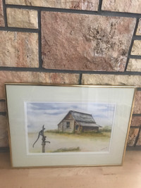 Water colour painting framed-original 