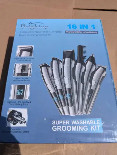 Brightup Rechargeable Hair Clippers 16 In 1 New , View more