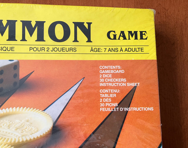 Brand New Vintage Backgammon Game by Golden from 1989 dans Jouets et jeux  à Ville de Montréal - Image 2