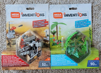 MEGA CONSTRUX INVENTIONS BOOSTER PACKS NEW MILITARY & TROPICAL