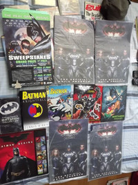BATMAN BUNDLE DEAL:11 COLLECTORS ITEMS/BOOKS,MOVIE PROGRAMS