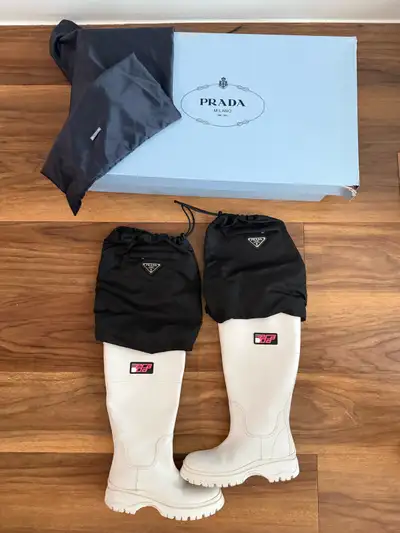 Authentic Prada women’s rain boots, View more