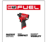 Visseuse à choc neuve Milwaukee M12 Fuel Brushless 3453-20