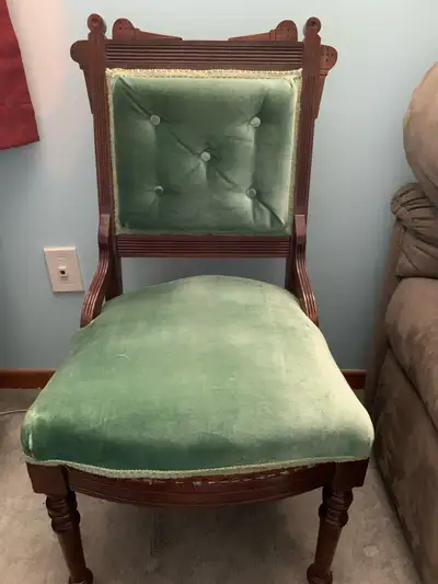 This beautiful chair is original to the Debarres Manor in Guysborough. The manor was built in 1837 f...