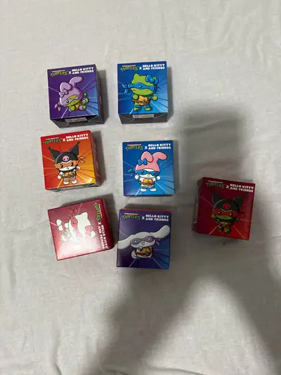 Dive into nostalgia with these delightful Hello Kitty and Teenage Mutant Ninja Turtles blind boxes!...