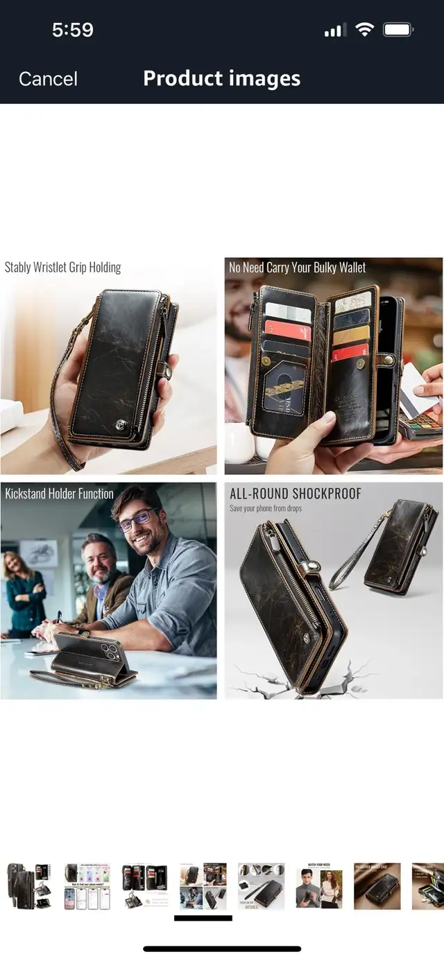 NEW-Defencase iPhone 16 Pro Wallet Case with Zipper in Cell Phone Accessories in Mississauga / Peel Region - Image 4