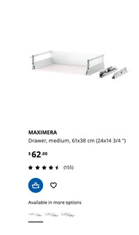 IKEA Kitchen Drawer with front 24" wide