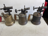 THREE VINTAGE BLOW TORCHES FOR SALE $25 EA #V1354