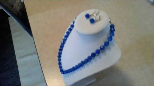 BLUE CALCEDONY NECKLACE/ EARRINGS62863267419905121